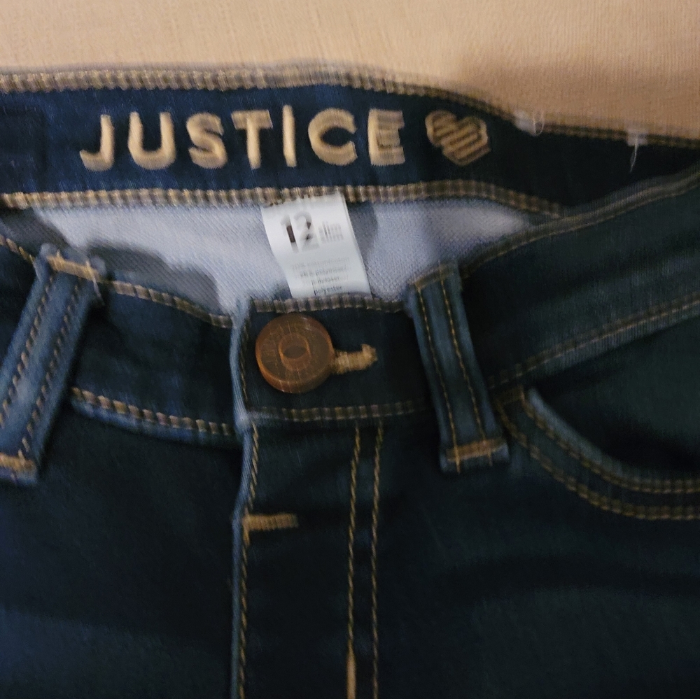 Girl's Size 12 Justice Jeans - Picture 2 of 3